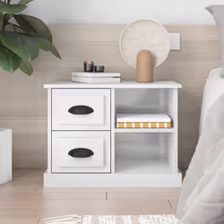 VidaXL 816370 nightstand/bedside table White