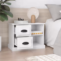 VidaXL 816370 nightstand/bedside table White