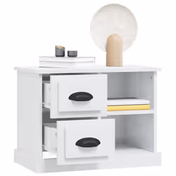 VidaXL 816370 nightstand/bedside table White - Additional view 5