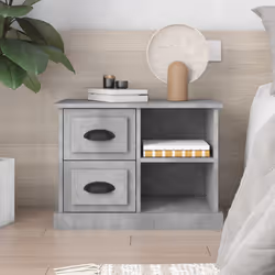 VidaXL 816372 nightstand/bedside table Concrete colour