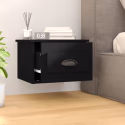 VidaXL 816378 nightstand/bedside table Black
