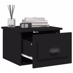 VidaXL 816378 nightstand/bedside table Black - Additional view 4