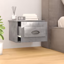 VidaXL 816385 nightstand/bedside table Concrete colour