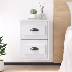 VidaXL 816392 nightstand/bedside table White