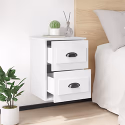 VidaXL 816392 nightstand/bedside table White
