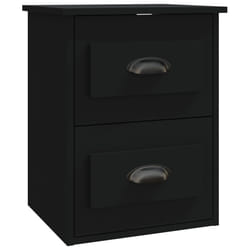 VidaXL 816394 nightstand/bedside table Black