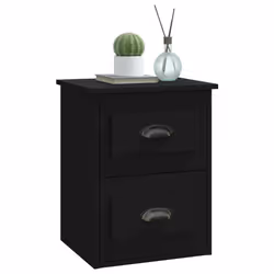 VidaXL 816394 nightstand/bedside table Black - Additional view 4