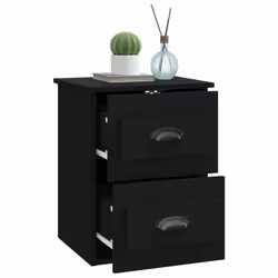 VidaXL 816394 nightstand/bedside table Black - Additional view 5