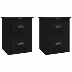 VidaXL 816395, Black, Wood, 415 mm, 360 mm, 530 mm, 2 pc(s)