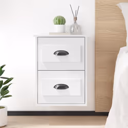 VidaXL 816396 nightstand/bedside table White