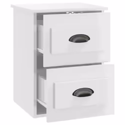 VidaXL 816396 nightstand/bedside table White - Additional view 6