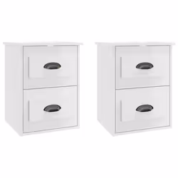 VidaXL 816397, White, Wood, 415 mm, 360 mm, 530 mm, 2 pc(s)