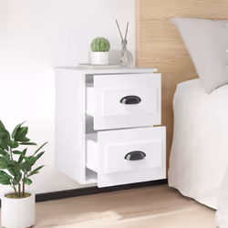 VidaXL 816397 nightstand/bedside table White - Additional view 4