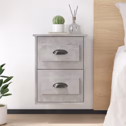 VidaXL 816400 nightstand/bedside table Concrete colour