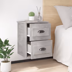VidaXL 816401 nightstand/bedside table Concrete colour