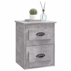 VidaXL 816401 nightstand/bedside table Concrete colour - Additional view 4