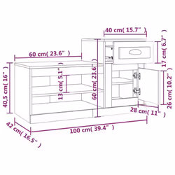 vidaXL Shoe Cabinet Shoe Rack Shoe Storage Shelf Organiser Engineered Wood - high gloss white