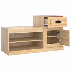 vidaXL Shoe Cabinet Shoe Rack Shoe Storage Shelf Organiser Engineered Wood - sonoma oak - Additional view 7