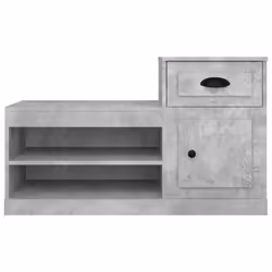 vidaXL Shoe Cabinet Shoe Rack Shoe Storage Shelf Organiser Engineered Wood - concrete grey - Additional view 5