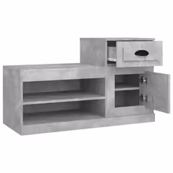 vidaXL Shoe Cabinet Shoe Rack Shoe Storage Shelf Organiser Engineered Wood - concrete grey - Additional view 7