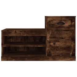 vidaXL Shoe Cabinet Shoe Rack Shoe Storage Shelf Organiser Engineered Wood - smoked oak - Additional view 5