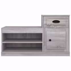 vidaXL Shoe Cabinet Shoe Rack Shoe Storage Shelf Organiser Engineered Wood - grey sonoma - Additional view 5