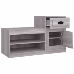 vidaXL Shoe Cabinet Shoe Rack Shoe Storage Shelf Organiser Engineered Wood - grey sonoma - Additional view 7