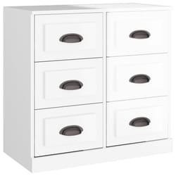 vidaXL Sideboard Storage Cabinet Storage Cupboard Highboard Engineered Wood - high gloss white