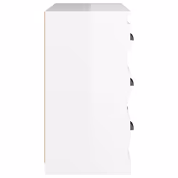 vidaXL Sideboard Storage Cabinet Storage Cupboard Highboard Engineered Wood - high gloss white - Additional view 6