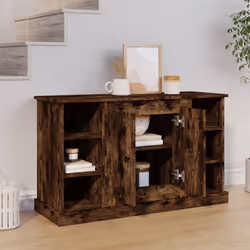 vidaXL Sideboard Engineered Wood Cupboard Side Coffee Cabinet Multi Colours - smoked oak - Additional view 2