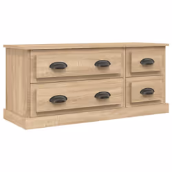 vidaXL TV Cabinet TV Stand Sideboard Cabinet TV Unit Cupboard Engineered Wood - sonoma oak