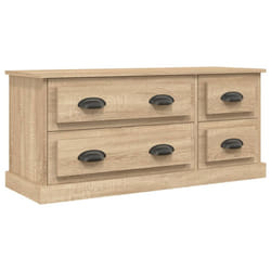 vidaXL TV Cabinet TV Stand Sideboard Cabinet TV Unit Cupboard Engineered Wood - sonoma oak