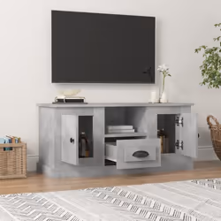 vidaXL TV Cabinet TV Stand Sideboard Cabinet TV Unit Cupboard Engineered Wood - concrete grey