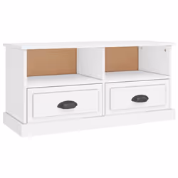 vidaXL TV Cabinet TV Stand Sideboard Cabinet TV Unit Cupboard Engineered Wood - white