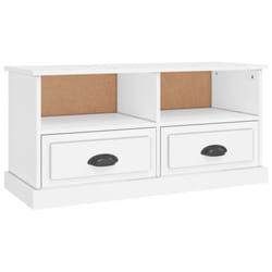 vidaXL TV Cabinet TV Stand Sideboard Cabinet TV Unit Cupboard Engineered Wood - white