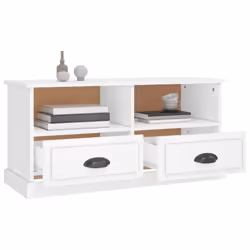 vidaXL TV Cabinet TV Stand Sideboard Cabinet TV Unit Cupboard Engineered Wood - white - Additional view 4