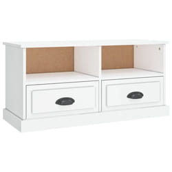 vidaXL TV Cabinet TV Stand Sideboard Cabinet TV Unit Cupboard Engineered Wood - high gloss white