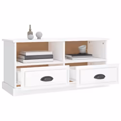 vidaXL TV Cabinet TV Stand Sideboard Cabinet TV Unit Cupboard Engineered Wood - high gloss white - Additional view 4