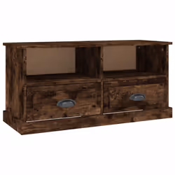 vidaXL TV Cabinet TV Stand Sideboard Cabinet TV Unit Cupboard Engineered Wood - smoked oak