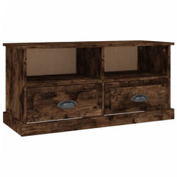 vidaXL TV Cabinet TV Stand Sideboard Cabinet TV Unit Cupboard Engineered Wood - smoked oak