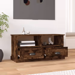 vidaXL TV Cabinet TV Stand Sideboard Cabinet TV Unit Cupboard Engineered Wood - smoked oak