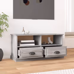 vidaXL TV Cabinet TV Stand Sideboard Cabinet TV Unit Cupboard Engineered Wood - grey sonoma