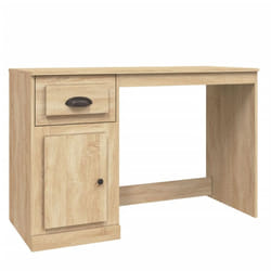 vidaXL Desk Computer Desk Office Writing Desk with Drawer Engineered Wood - sonoma oak