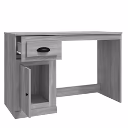 vidaXL Desk Computer Desk Office Writing Desk with Drawer Engineered Wood - grey sonoma - Additional view 7