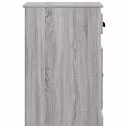 vidaXL Side Cabinet Sideboard Bedroom Side Table with Drawer Engineered Wood - grey sonoma - Additional view 6