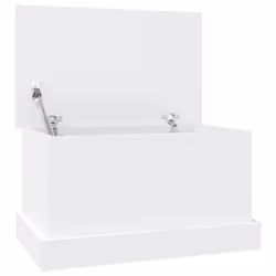 vidaXL Storage Box Garden Tool Chest Outdoor Storage Bin Box Engineered Wood - white, 50 x 30 x 28 cm