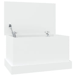vidaXL Storage Box Garden Tool Chest Outdoor Storage Bin Box Engineered Wood - white, 50 x 30 x 28 cm