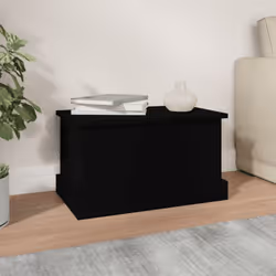 vidaXL Storage Box Garden Tool Chest Outdoor Storage Bin Box Engineered Wood - black, 50 x 30 x 28 cm - Additional view 5