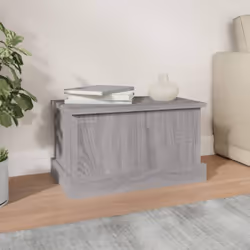 vidaXL Storage Box Garden Tool Chest Outdoor Storage Bin Box Engineered Wood - grey sonoma, 50 x 30 x 28 cm - Additional view 3