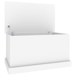 vidaXL Storage Box Garden Tool Chest Outdoor Storage Bin Box Engineered Wood - white, 70 x 40 x 38 cm